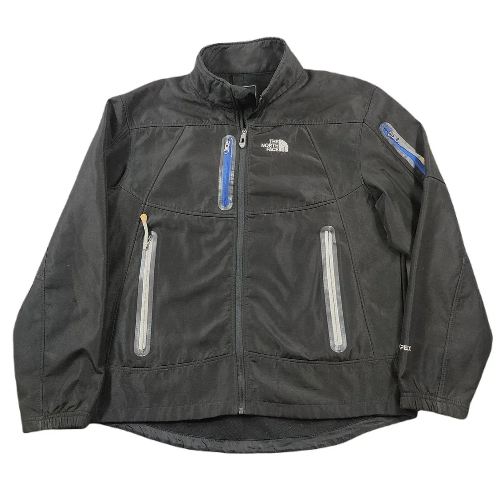 The North Face Apex Jacket‎ Mens Large Black Rain Wind Well Worn